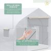 Greenhouse w/ White PE Cover and Heavy Duty Steel Frame 11.5' x 10' x 6.5'