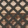 Outdoor Black Wooden Raised Garden Bed Planter Box with Lattice Trellis