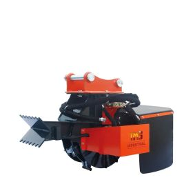 18" Excavator Stump Grinder Attachment, 3 to 7-ton Carrier, 13-20 GPM, Case Drain Line, TMG-ESG18