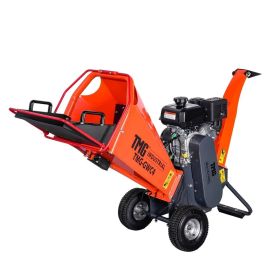 4" Wood Chipper Powered by 7 HP Command Pro Series Engine, 6'' Reversible Blades, Dual Belt Drive, TMG-GWC4
