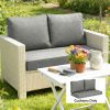 2 terrace furniture cushions, outdoor sofa cushions, sofa cushions, gray(cushion only)