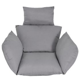 Egg Chair Cushion Hanging Basket Seat Cushion,Thicken Soft Egg Swing Chair Pad,Hanging Egg Chair Cushion with Headrest