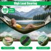 3-in-1 Camping Hammock with Automatic Pop-Up Mosquito Net, Lightweight 70D Nylon Portable Hammock Supports 440lbs