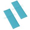 Foldable Chaise Lounge Cushion Set of 2, Outdoor Lounge Chair Cushion Set, UPF50+ 200gsm Fabric, 48" x 23", Light Blue