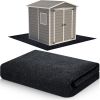 Outdoor Storage Shed Floor Mat Waterproof Outdoor Carport Mat Thickened Soft Patio Furniture Pad Washable with Non Slip Backing