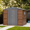 6*8FT Iron-Wood Combination Tool Shed – A Perfect Blend of Nature and Functionality