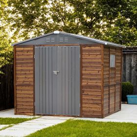 6*8FT Iron-Wood Combination Tool Shed – A Perfect Blend of Nature and Functionality