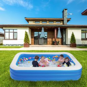 Free shipping 120" x 72" x 22" Inflatable Swimming Pool - Wall Thickness 0.4mm BlueYJ
