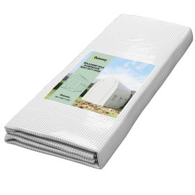9.8' x 6.6' x 6.6' Plastic Greenhouse Cover Replacement, Heavy Duty Waterproof Tarp for Hoop House, Sheeting with 6 Windows, Door & Reinforcement