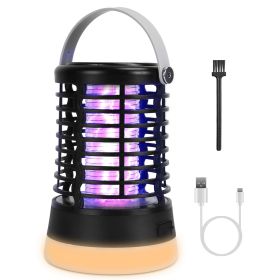 4 In 1 Bug Zapper Light Rechargeable Mosquito Zapper for Indoor Outdoor Waterproof Mosquito Killer Lamp with 3 Lighting Modes for Patio Yard Home