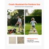 Garden Stepping Stones, 8Pcs 15.5 x 15.5 in, Decorative Stepping Stones with Stakes, Weather-Resistant Plastic Pathway Pavers, Smooth Surface