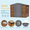 6*8FT Iron-Wood Combination Tool Shed – A Perfect Blend of Nature and Functionality