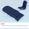 Outdoor Adirondack Chair Cushions Set of 2, Tufted High Back Patio Chair Cushions, Adirondack Cushions with Ties
