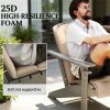 A set of 4 outdoor seat cushions, courtyard chair cushion, cushion, beige (cushion only)