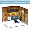 6*8FT Iron-Wood Combination Tool Shed – A Perfect Blend of Nature and Functionality