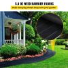 Weed Barrier, 5.8oz Landscape Fabric, 4ft x 300ft Cover Mat Heavy Duty Woven Grass Control Geotextile for Garden, Patio, Black