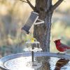 Solar Powered Water Fountain Pump with Battery Backup, 6W Solar Panel, IP68 Waterproof, Adjustable Spray Height & 9.84ft Cable