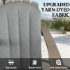 A set of 4 outdoor seat cushions, courtyard chair cushion, cushion, gray (cushion only)