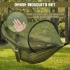 Camping Hammock with Mosquito Net, Lightweight Portable Double & Single Hammock Tent with 2 Tree Straps