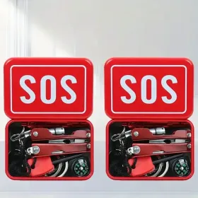 8 Item Emergency Survival Kit, Flint, Essential For The Home, Essential For The Outdoors, Ideal Gifts For Men, Gifts For Women, Christmas And Bir (Option: 2)