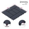 11.81"x11.81"x0.79"Grey & Brown Colors - Stylish Interlocking Flooring