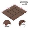 11.81"x11.81"x0.79"Grey & Brown Colors - Stylish Interlocking Flooring